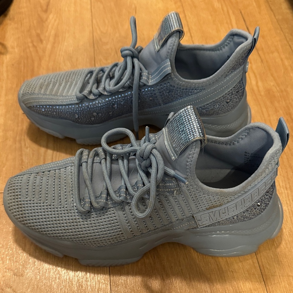 Steve Madden Bedazzled Blue Sneakers